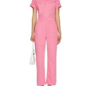 Pistola Pink Short-Sleeve Jumpsuit
